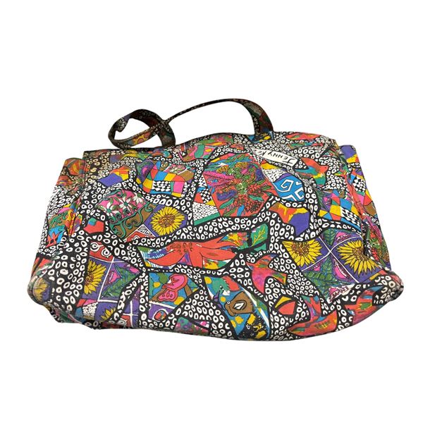 1980s Jenny Kee Printed Canvas Tote