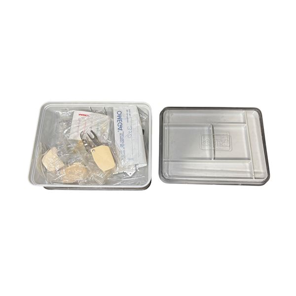 Vintage Sewing Machine Accessory Trays with Accessories & Sewing Tools