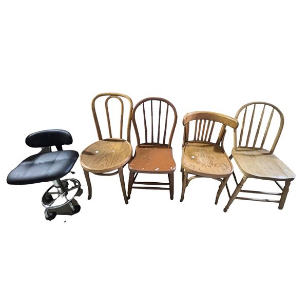 Group of 5 Assorted Style Chairs