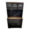 Image 1 : Tall Black Kitchen Pantry Buffet Hutch, H71" x W41" x D15"