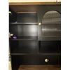 Image 2 : Tall Black Kitchen Pantry Buffet Hutch, H71" x W41" x D15"