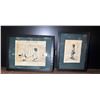 Image 2 : Decor Group - Woven Basket, Wooden Bird Sculptures (H19" & 22"), Framed Pictures