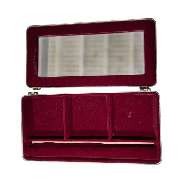 Silver Plated Jewelry Box, 9 x 4.5"