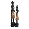 Image 2 : Set of 2 African Tribal Style Statues, H31" & 39"