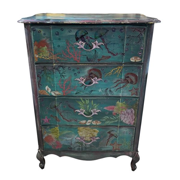 Chest: Under the Sea Theme, H44" x W30" x D18"