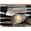 Image 2 : Mixed Lot of Antique Silver-Plate Flatware - Forks, Spoons, and Knives