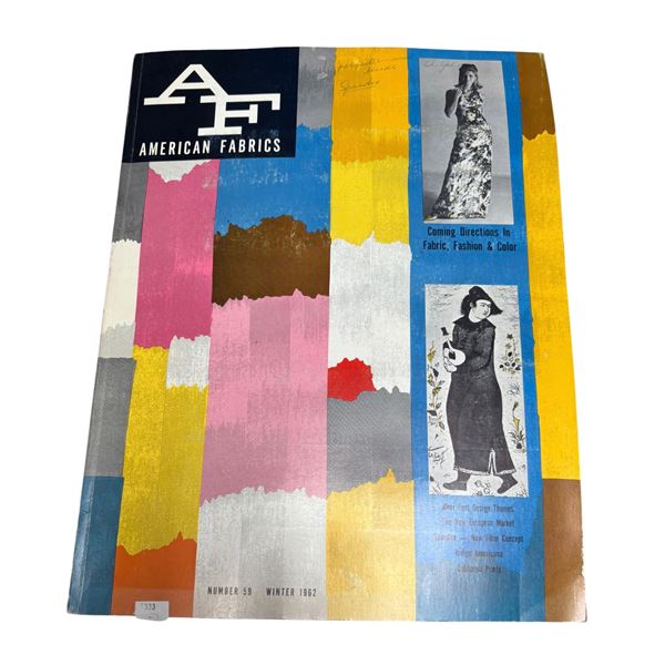 "American Fabrics" Magazine, Number 59, Winter 1962