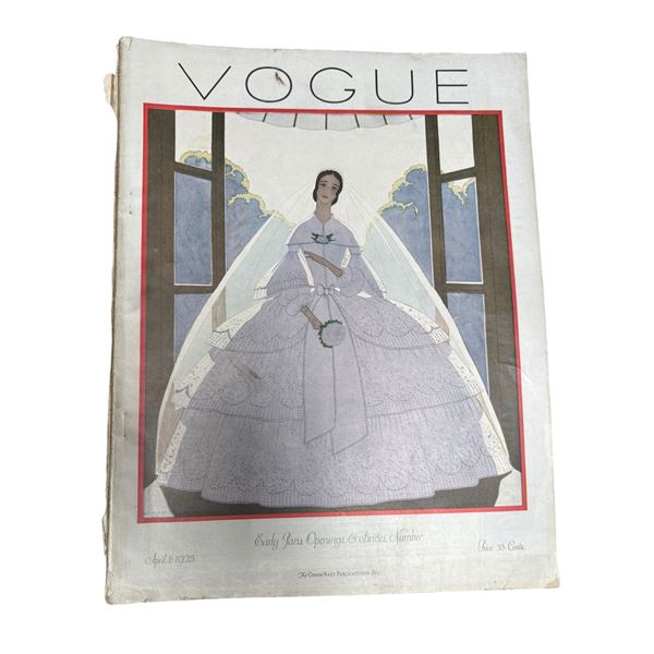 Vogue Magazine, "Early Paris Openings & Brides' Number," April 1, 1925