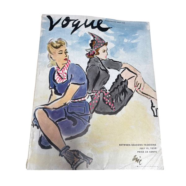 Vogue Magazine, "Between-Seasons Fashions," July 15, 1939