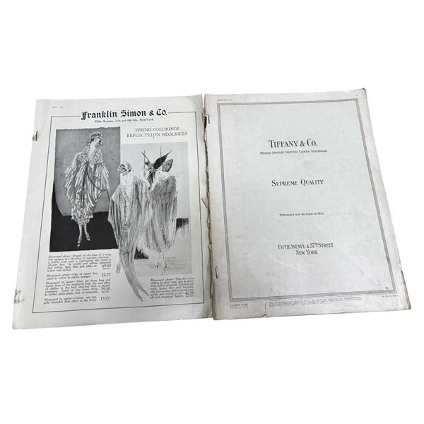 Vanity Fair Magazine, January 1920, with Tiffany & Co. and Franklin Simon & Co. Advertisements
