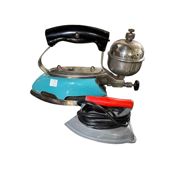 Group of 2x Electric Iron with Steam Attachment