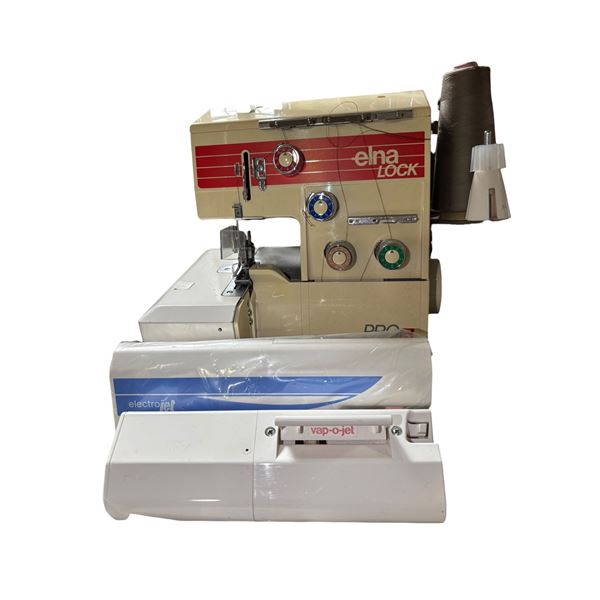 Elna Lock "Pro 5" Serger and Elna "Electrojet Vap-O-Jet" Sewing Machine