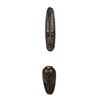 Image 1 : Carved Wooden Tribal Mask and Matching Carved Vessel
