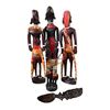 Image 3 : Carved African Maasai Figurines with Beadwork and Ebony Comb Sculptures