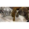 Image 2 : African-Themed Decor Group: Giraffes, Elephants, Leopard Mask & Beaded Jewelry