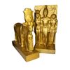 Image 1 : Egyptian Revival Gilt Bookends, Hathor & Royal Figures
