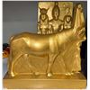 Image 2 : Egyptian Revival Gilt Bookends, Hathor & Royal Figures