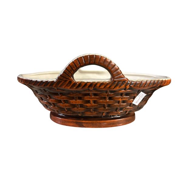 Ceramic Basket-Weave Serving Dish