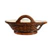 Image 1 : Ceramic Basket-Weave Serving Dish