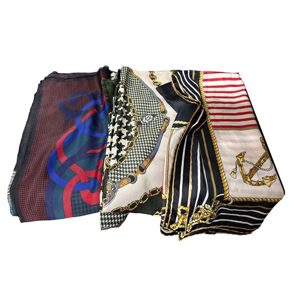 Group of 3 Assorted Scarves