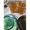 Image 2 : Art Glass Bowl, Carnival Glass Vase & Stoneware Dishes