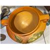 Image 2 : Roseville Brown Water Lily Hanging Planter