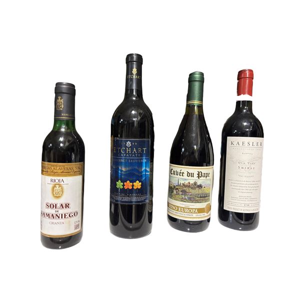 Kaesler Old Vine Shiraz 1997, Cuvee du Pape Vino Europa, Etchart Cafayate Cabernet Sauvignon 1999 & 