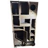 Image 2 : Asian-Style Dark Wood Display Cabinet, H82" x W42" x D16" - Sold as-is, current condition