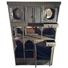 Image 2 : Asian-Style Dark Wood Display Cabinet, H78" x W50" x D13" - Sold as-is, current condition