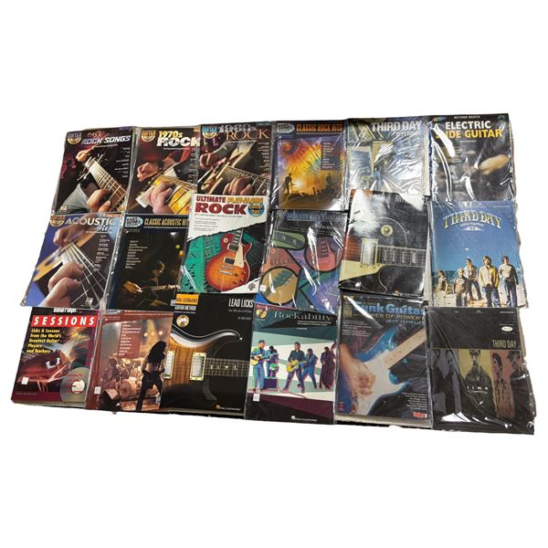 Group of Guitar Music Books & Sheet Music Method Books