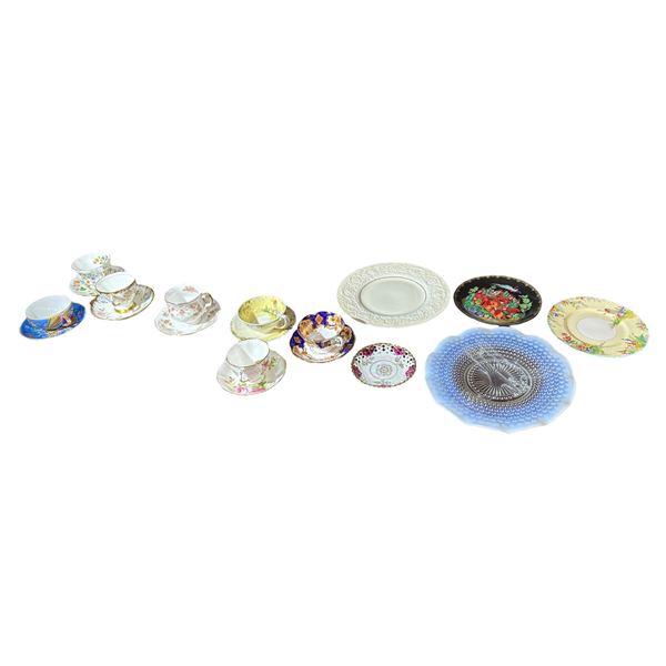 Group of Vintage Fine Bone China Teacups & Saucers - Royal Albert, Coalport, and More