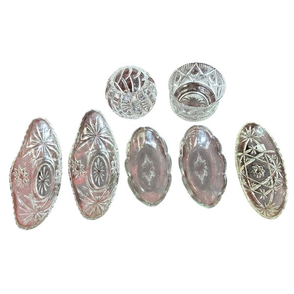 Collection of Cut & Pressed Glass Bowls and Dishes