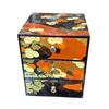 Image 1 : Japanese Lacquerware Mini Jewelry Chest with Contents