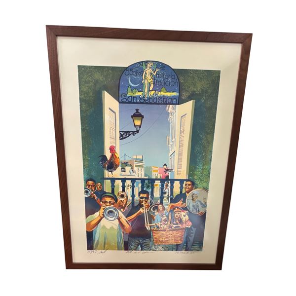 Framed 55 Anos de San Sebastian Festival Print Signed 272/275