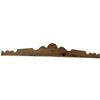 Image 2 : Rustic Scalloped-Crest Wood Headboard/Shelf Topper