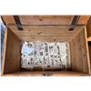 Image 2 : Antique Pine Blanket Chest with Keyhole, (36.5x22.5x23)