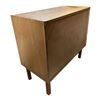 Image 2 : Mid-Century Oak 3-Drawer Chest with Round Pulls, (30x14.5x27.5)