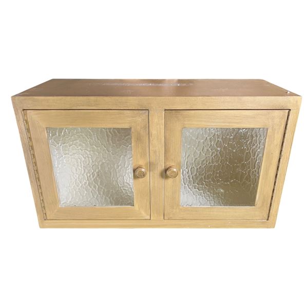 Blonde Wood Cabinet (17x12x30)