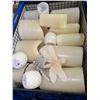 Image 2 : Assorted Pillar Candles & Wooden Chess Board