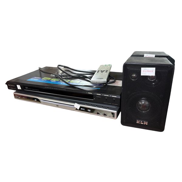 Sony DVP-NS50P DVD/CD Player with Remote & 2x KLH Model 403A Speaker