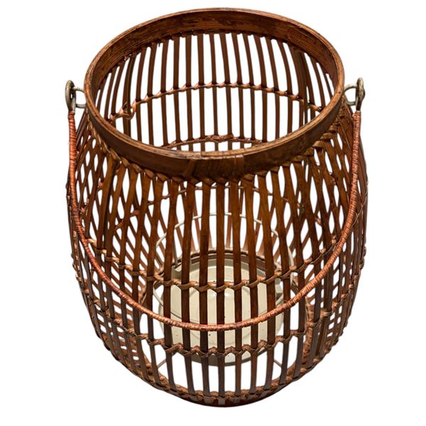 Set of 4 Bamboo Lantern-Style