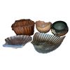 Image 1 : Bamboo Basket, Wood Bowl & Decorative Shell Dishes