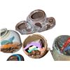Image 2 : Assorted Studio Pottery Vases & Tree-Stump Planter