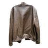 Image 2 : Levi Brown Faux Leather Bomber Jacket (XL)