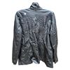 Image 2 : LU-MAN Black Leather Button-Front Jacket (Size 42)
