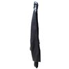 Image 3 : Black Leather Button-Front Mid-Length Coat Jacket (Size M)