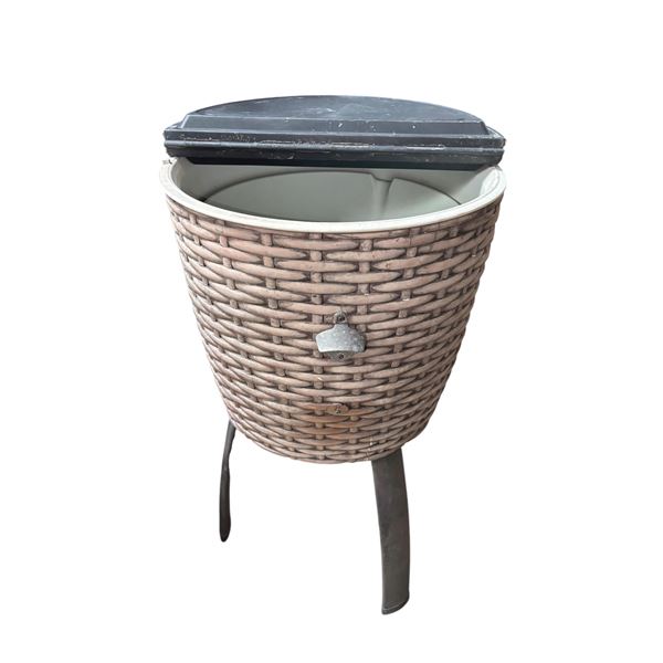 Bubba wicker-style Beverage Cooler H34" x Dia. 22"