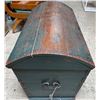 Image 3 : Wooden Trunk Brown and Green, H25" x W47" x D24"