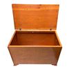 Image 1 : Brown Wood Storage Chest, H20" x W32" x D18"