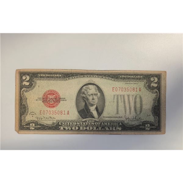 US Black Eagle Series 1899 One Dollar Blue Seal Bank Note (Silver Certificate) Signed by Teehee and 